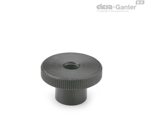 DIN 466-ST Knurled Nuts Steel | Elesa+Ganter